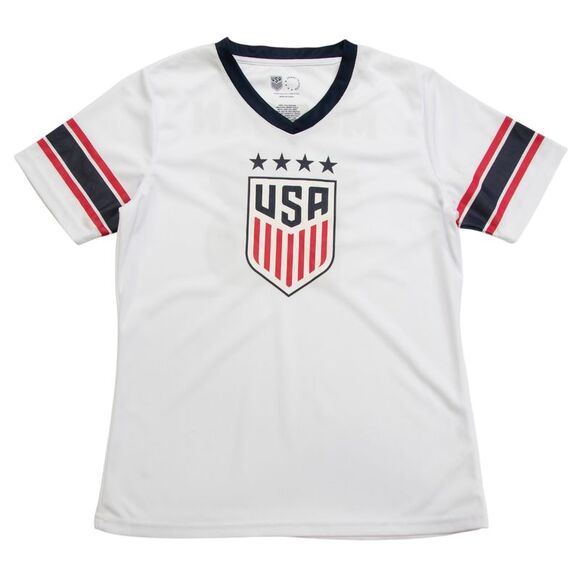 U.S. Soccer USWNT Women's V-Neck Alex Morgan 13 Game Shirt Jersey, Small - Picture 1 of 4